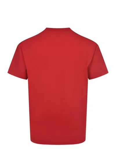 Dsquared2 Logo Printed Crewneck T-shirt In Red