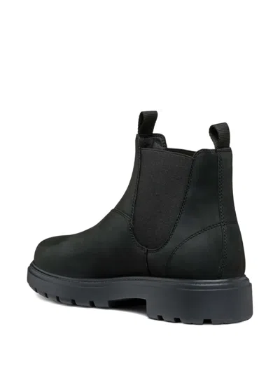 Geox Elastic-panelled Boots In Blue