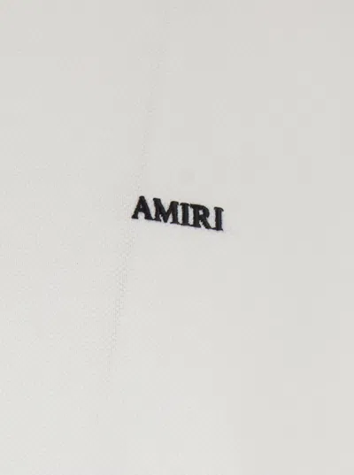 Amiri Cotton Polo Shirt In White