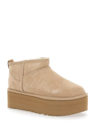 Ugg Classic Ultra Mini Platform Sand Boot In Brown