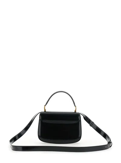 Ami Alexandre Mattiussi Black Handbag With Adc Patch On The Front And Adjustable And Removable Shoulder Strap