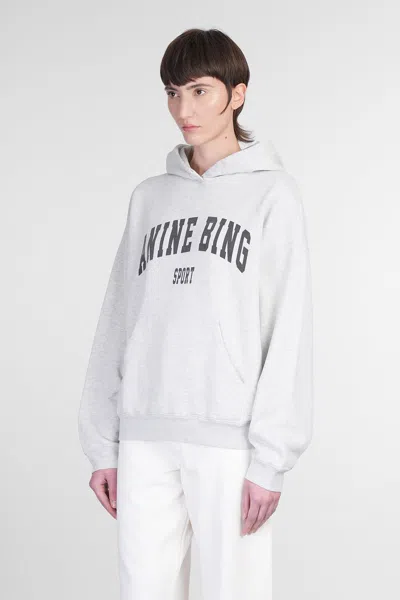 Anine Bing Harvey Logo-print Sweatshirt In White