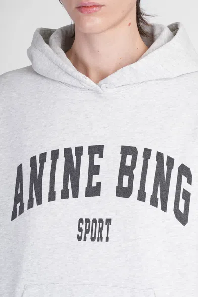 Anine Bing Harvey Logo-print Sweatshirt In White