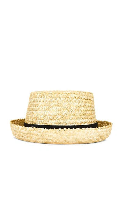 Lack Of Color Ahoy Boater Hat In Neutral