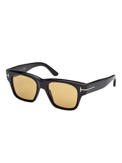 Tom Ford Smith Square-frame Acetate Sunglasses In Neutral