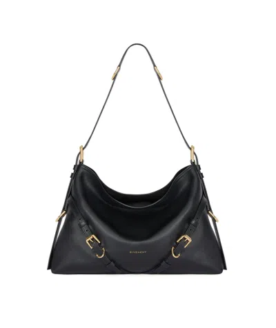 Givenchy Women Voyou Nano Bag In Polished Leather In Black