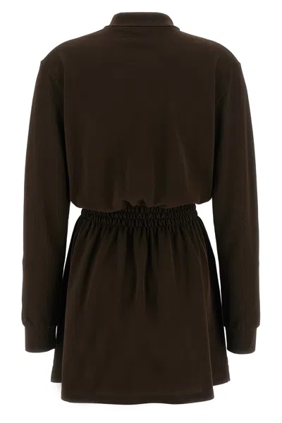 Miu Miu Long-sleeve Mini Polo Shirtdress