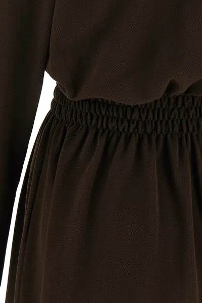 Miu Miu Long-sleeve Mini Polo Shirtdress