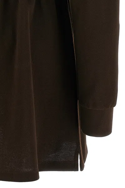 Miu Miu Long-sleeve Mini Polo Shirtdress