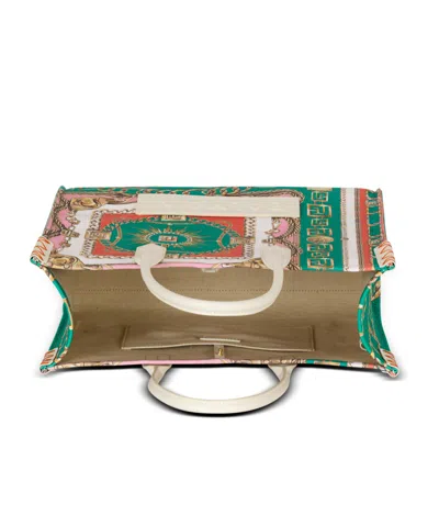 Balmain B-army Medium Tote Bag In Printed Canvas