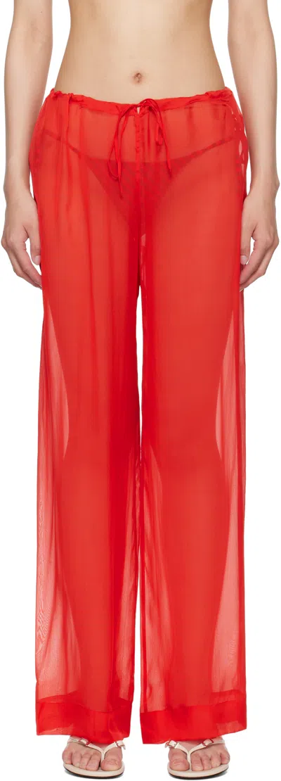 Paloma Wool Red Nag-nag Lounge Pants In Pink