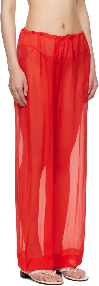 Paloma Wool Red Nag-nag Lounge Pants In Pink