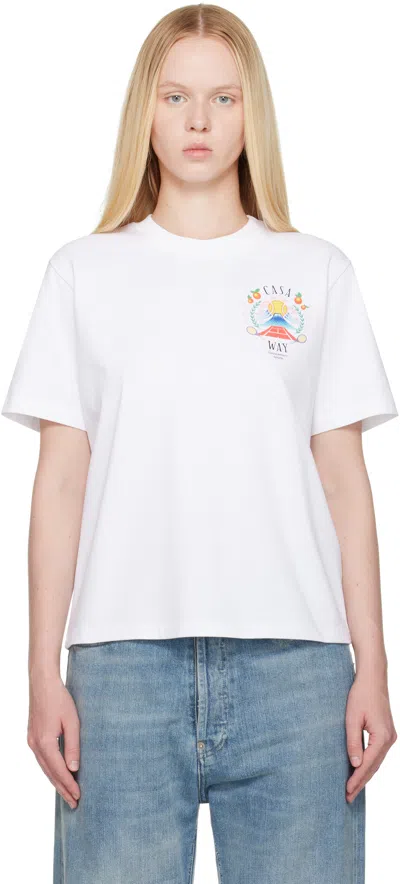 Casablanca Regular Fit T-shirt In White