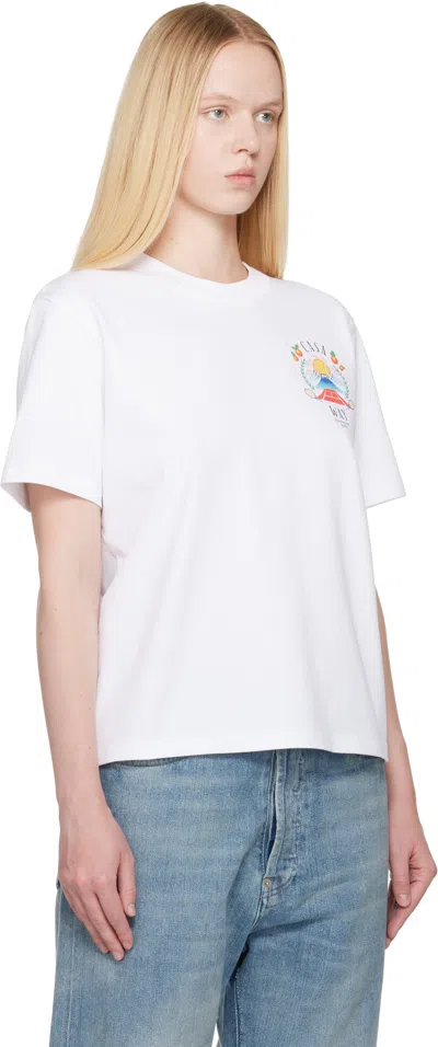 Casablanca Regular Fit T-shirt In White