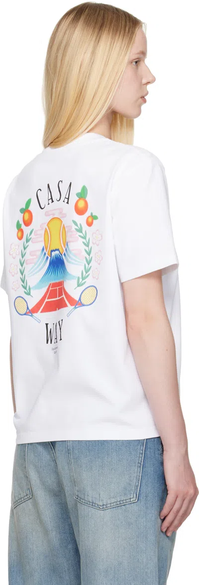Casablanca Regular Fit T-shirt In White