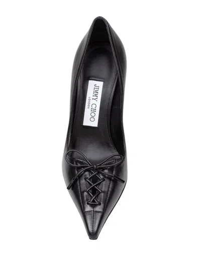 Jimmy Choo Scarlett 95 Leather Pumps In Black