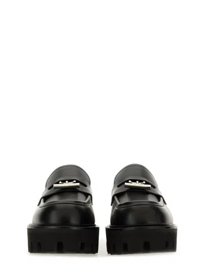 Alexander Mcqueen "parachute" Loafer With Buckle T In Black