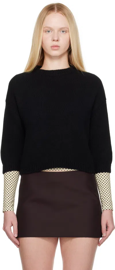 Khaite Black The Sierra Cashmere Sweater