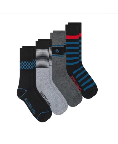 Scotch & Soda 4-pack Assorted Crew Socks In Multi
