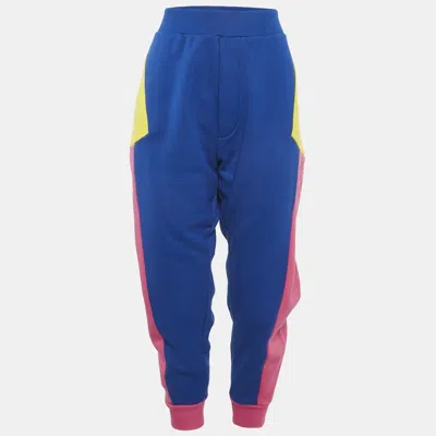 Pre-owned Dsquared2 Colorblocked Cotton Ski Joggers Xl In Multi