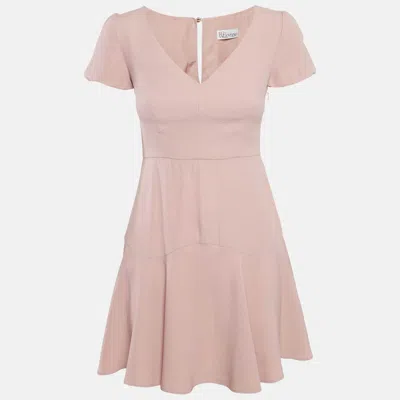 Pre-owned Red Valentino Pink Satin Mini Dress S