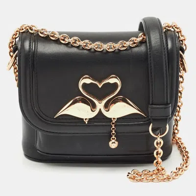 Pre-owned Sophia Webster Black Leather Flamingo Shoulder Bag