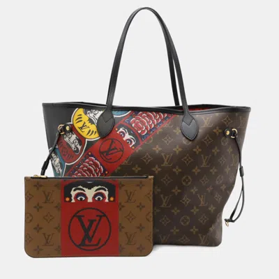 Pre-owned Louis Vuitton Monogram Neverfull Mm Tote Bag Shoulder Yamamoto Kansai In Brown