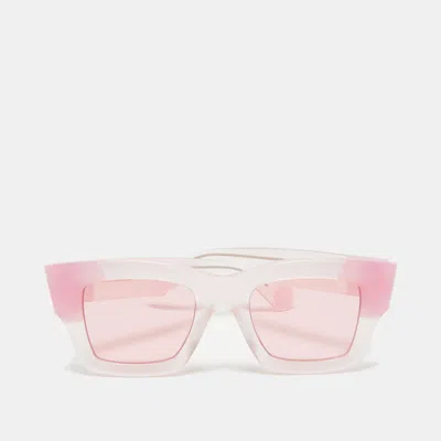 Pre-owned Jacquemus Two Tone Pink Les Lunettes Baci Square Sunglasses