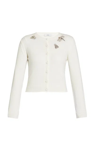 Erdem Embellished Wool-blend Cardigan