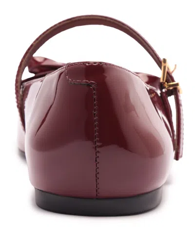 Arezzo Emerson Ballet Flat In Burgundy