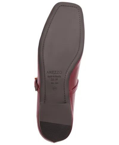 Arezzo Emerson Ballet Flat In Burgundy