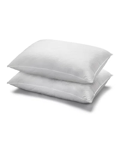 Ella Jayne Cotton Quilted Medium Density 2-pack Pillow, Standard In White