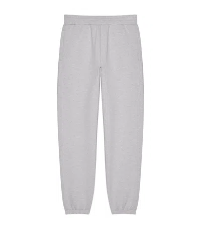 Givenchy Cotton Logo Patch Sweatpants In Gray