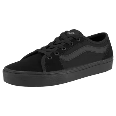 Vans Filmore Decon Vn0a45nm Womens Black Canvas Low Top Skateboard Sneaker Shoes Us Shoe Size: 6