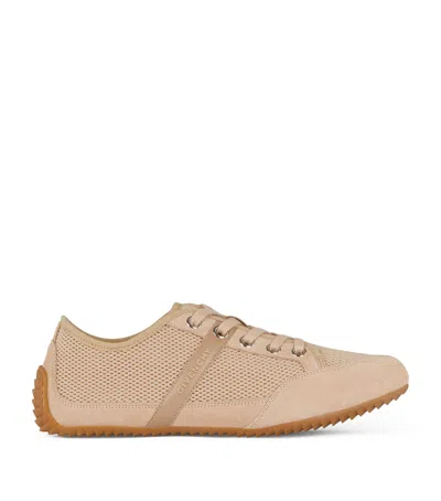 Givenchy Mesh And Suede Slim Low-top Sneakers In Pink