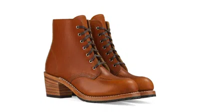 Red Wing Shoes Red Wing Heritage Clara 3404 Boots Women's Brown Leather Lace Up Block Heel In Brown