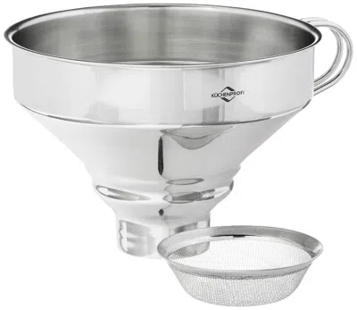 Kuchenprofi Funnel With Mesh Filter, Stainless Steel, 5-inch Diameter In Metallic