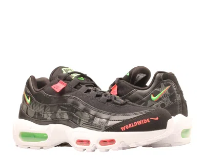 Nike Air Max 95 Men's Low Shoe Black/white/green Strike/flash Crimson In Pattern