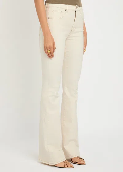 Veronica Beard Beverly Flared-leg Jeans In Neutral