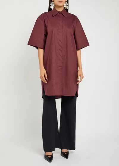 Day Birger Et Mikkelsen Stanton Cotton Mini Shirt Dress In Red