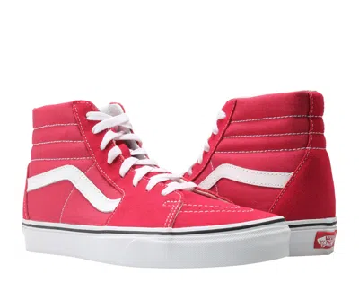 Vans Sk8-hi Crimson/white Classic Hi Top Unisex Sneakers Vn0a38geq9u