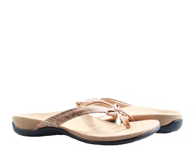 Vionic Women's Bella Ii Gold Cork Thong Sandals 10000435-713