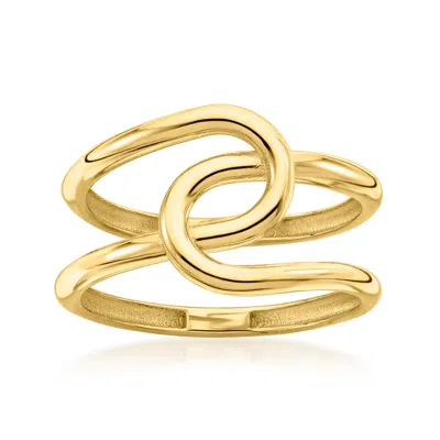 Ross-simons Italian 14kt Yellow Gold Infinity Knot Ring In Gold