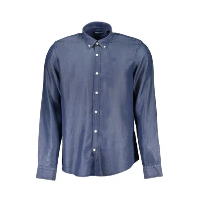 North Sails Blue Lyocell Shirt In Blue