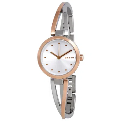 Dkny Women's Crosswalk Silver Dial Watch In Metallic