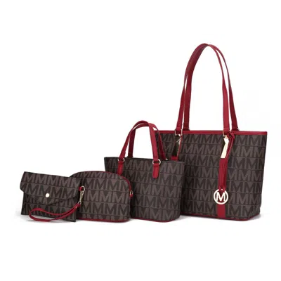 Mkf Collection By Mia K Marimar Women's M Signature 4 Pcs Set Handbag By Mia K