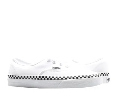 Vans Authentic Check Foxing True White Low Top Sneakers Vn0a38emvju In White