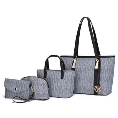 Mkf Collection By Mia K Marimar Women's M Signature 4 Pcs Set Handbag By Mia K