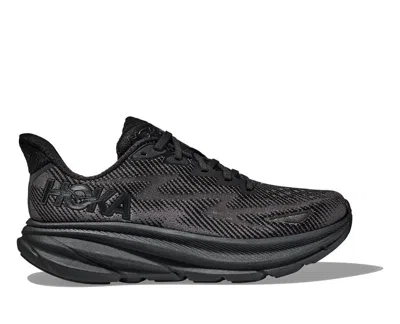 Hoka Men's Clifton 9 Running Shoes In Black In Black