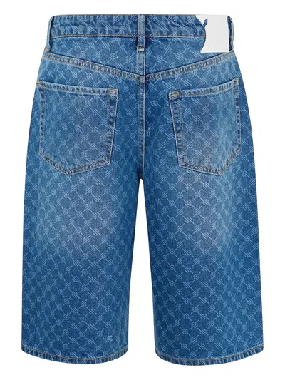 Daily Paper Monogram Denim Shorts
